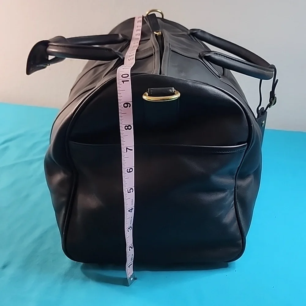 Rare Exclusive Coach x Lexus Limited Edition Black Leather Travel Luggage Bag
